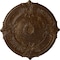 Ekena Millwork Attica Ceiling Medallion (Fits Canopies up to 3 3/4"), 39 1/2"OD x 2 1/2"P, Root Beer Crackle CM39ATRBC - alternate 1